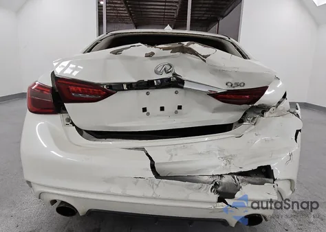 2018 Infiniti Q50 2.0T Luxe из США, поврежденный, VIN JN1CV7AP4JM240779